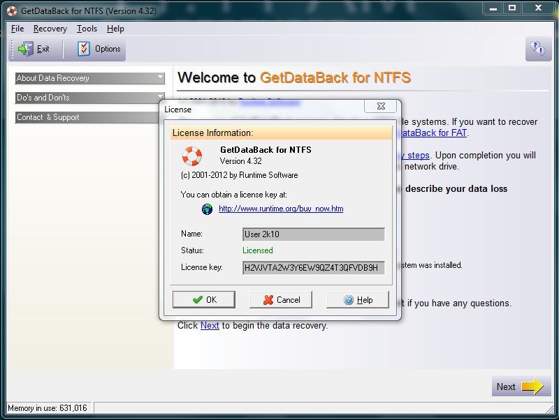 Getdataback 4.33 serial